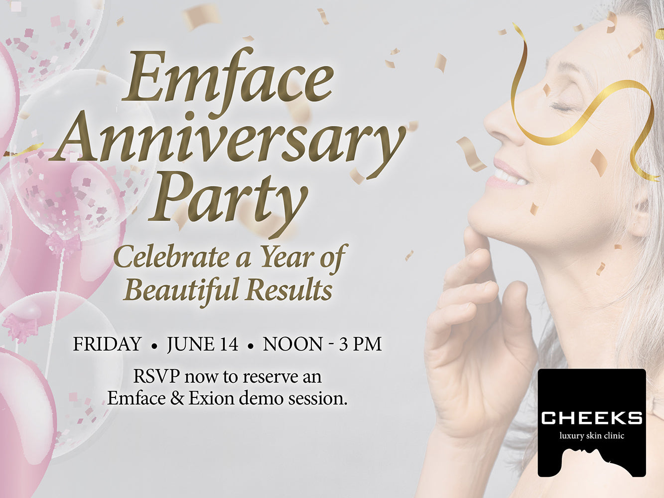 RSVP: Emface Anniversary Party (June 14th, 12-3 PM)